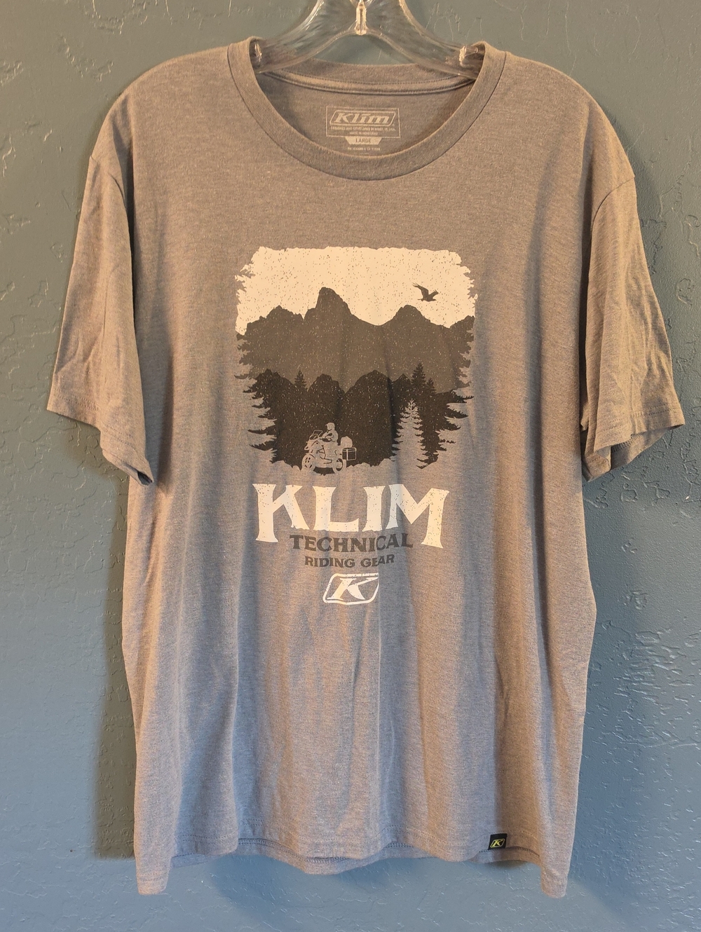 Klim Men’s Short-Sleeve Graphic Tee — Gray